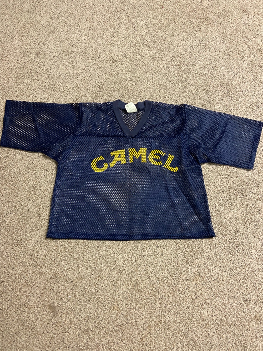 Joe Camel Extremely Rare Vintage Mesh Half-top 1980’s Made In USA 🔥 XL